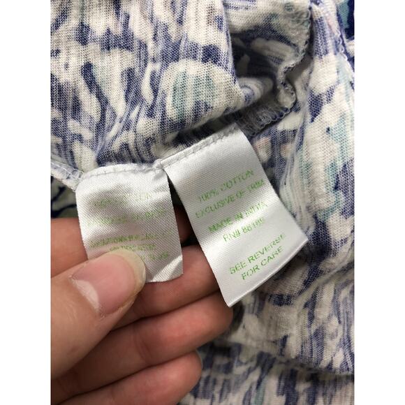 Lilly Pulitzer Size XS Cardigan Gigi Knit Wrap & Tank Top Shell Blue Paisley - Picture 10 of 10